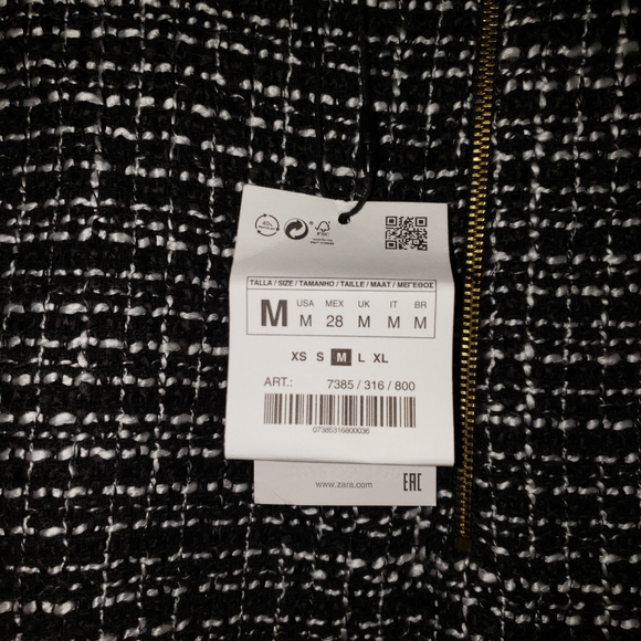 NWT! ZARA Tweed Tunic Dress - Picture 5 of 7